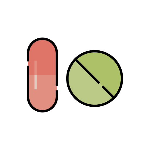 geneesmiddel Generic Outline Color icoon