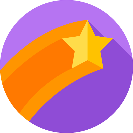 流れ星 Flat Circular Flat icon