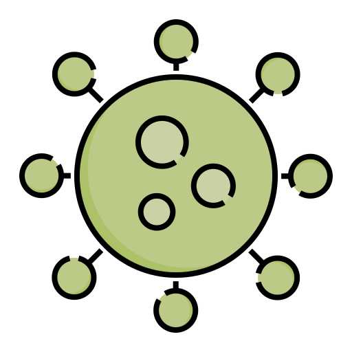 virus Generic Outline Color icon