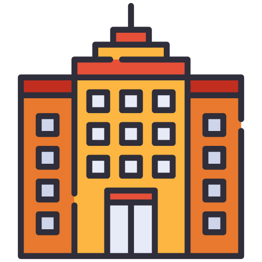 Hotel Generic Outline Color icon