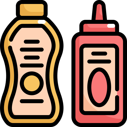 botella de salsa Generic Outline Color icono