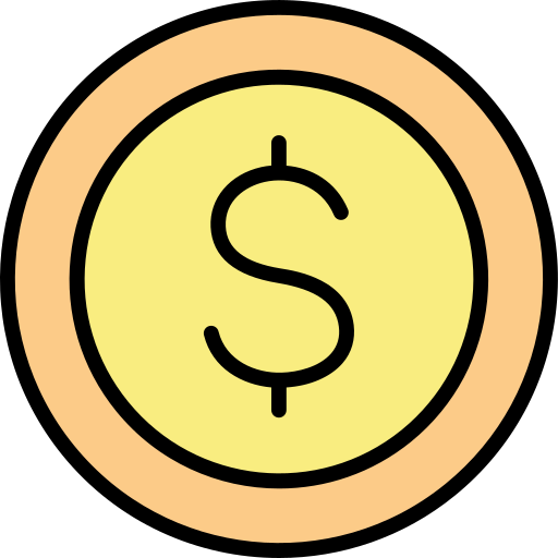 Монета Generic Outline Color иконка