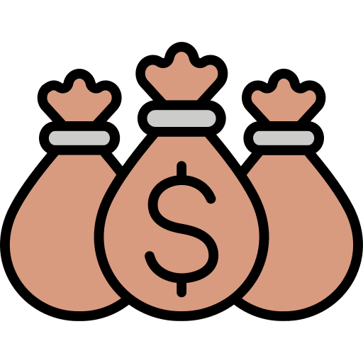 Money bags Generic Outline Color icon