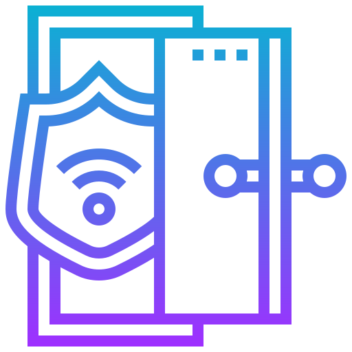 Door lock Meticulous Gradient icon