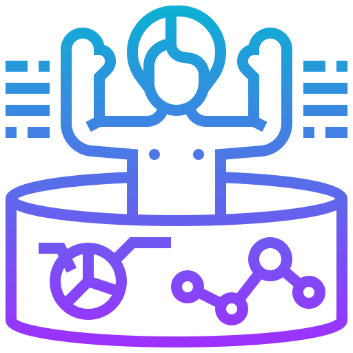 Data analytics Meticulous Gradient icon