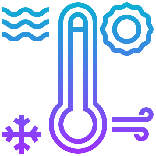 temperatuur Meticulous Gradient icoon