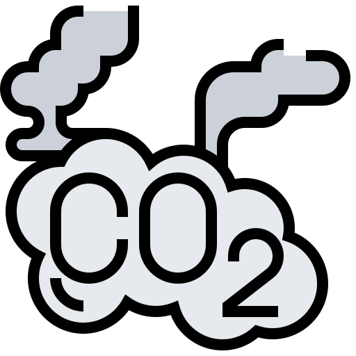dwutlenek węgla Meticulous Lineal Color ikona