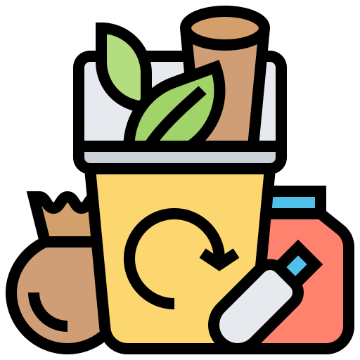 Trash bin Meticulous Lineal Color icon