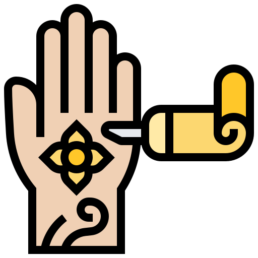 henné peint à la main Meticulous Lineal Color Icône