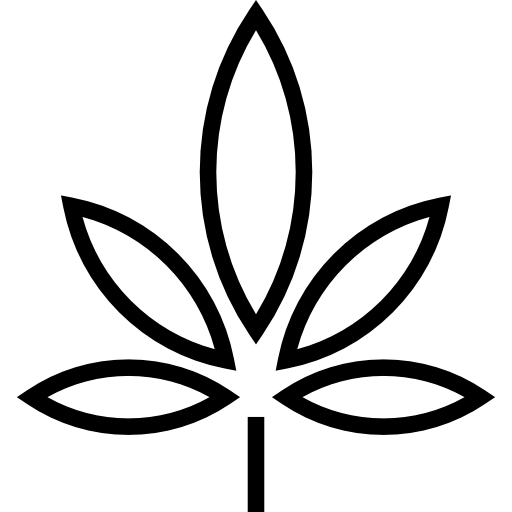 marijuana Maxim Flat Lineal icona