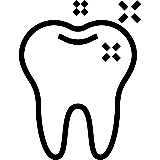 Tooth Maxim Flat Lineal icon