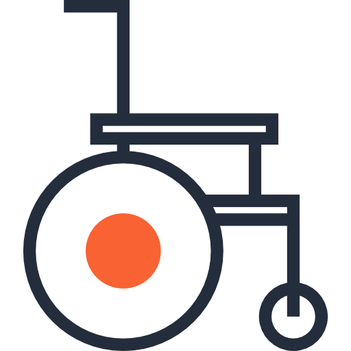 wózek inwalidzki Maxim Flat Two Tone Linear colors ikona