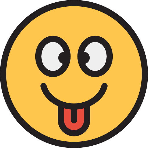 Tongue out Detailed Rounded Lineal color icon