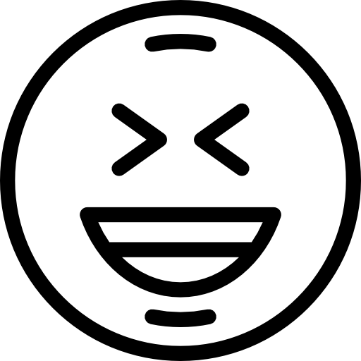 Laughing Detailed Rounded Lineal icon