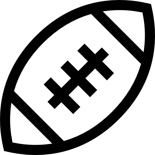 American football Basic Straight Lineal icon