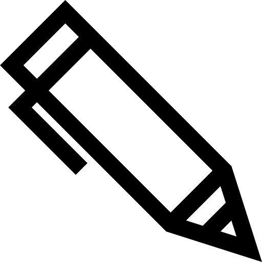 bolígrafo Basic Straight Lineal icono