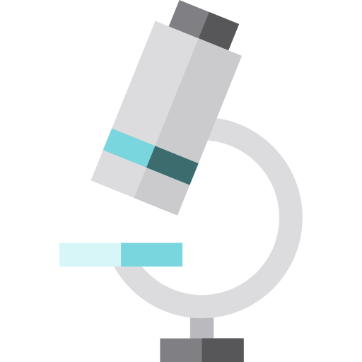 Microscope Basic Straight Flat icon