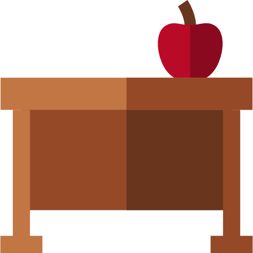 Teacher desk Basic Straight Flat icon