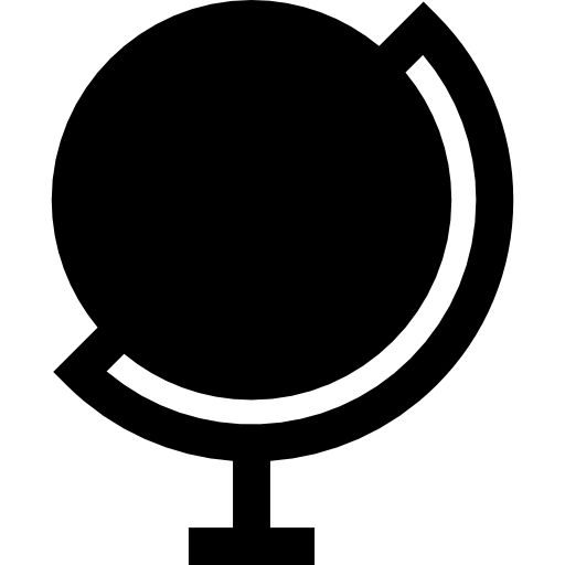 globo terráqueo Basic Straight Filled icono