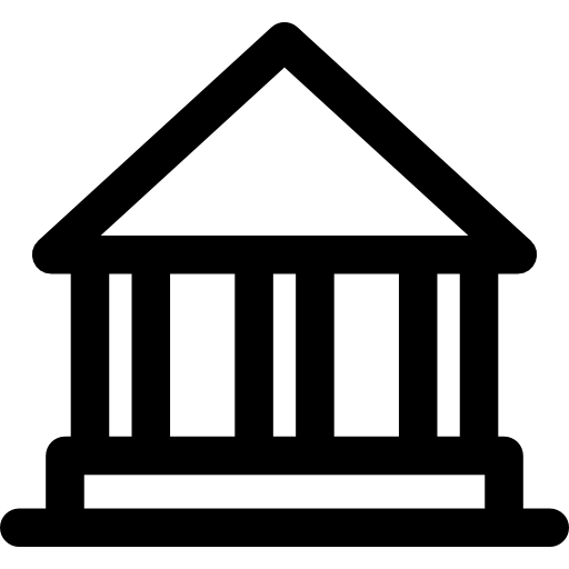 Bank Basic Rounded Lineal icon