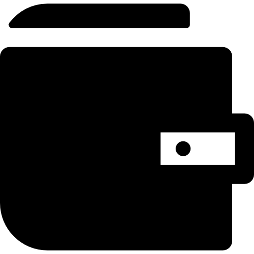 財布 Basic Rounded Filled icon