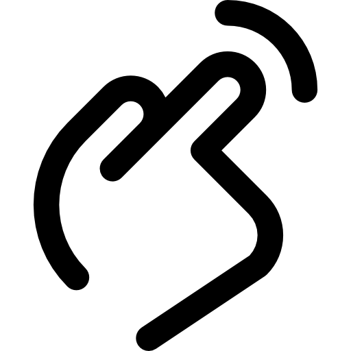 indicando Basic Rounded Lineal icona