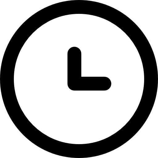 zegar Basic Rounded Lineal ikona