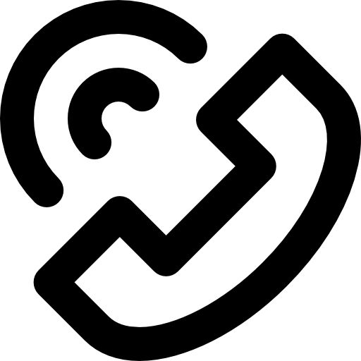 Telephone Basic Rounded Lineal icon