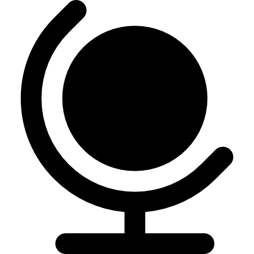 globo terráqueo Basic Rounded Filled icono