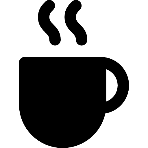 xícara de café Basic Rounded Filled Ícone