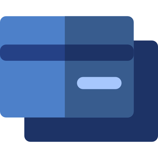 carte de crédit Basic Rounded Flat Icône