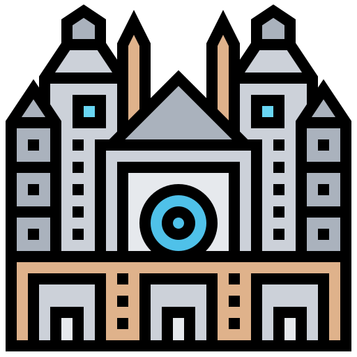 katedra w burgosie Meticulous Lineal Color ikona