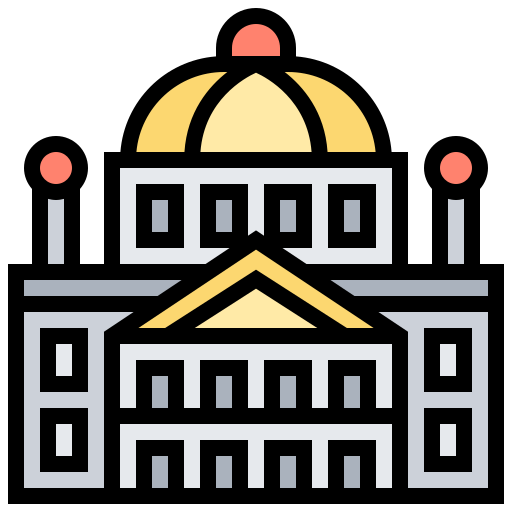 スイス連邦宮殿 Meticulous Lineal Color icon