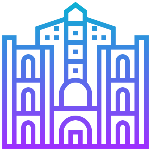 kathedraal van sint-michiel Meticulous Gradient icoon