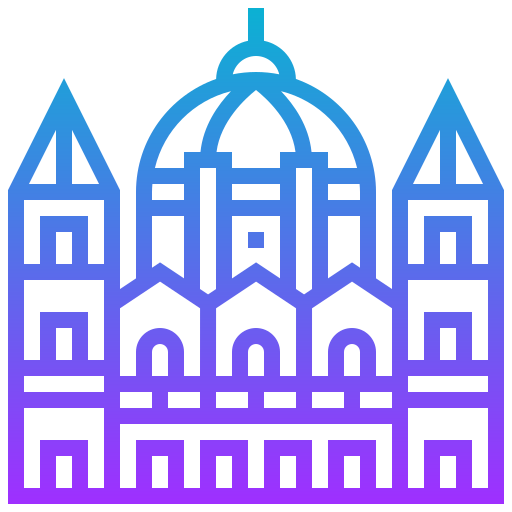 Hungarian parliament Meticulous Gradient icon