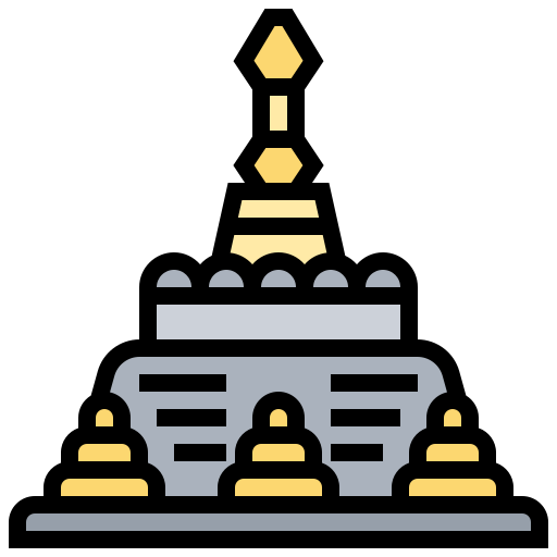 pagoda shwedagon Meticulous Lineal Color ikona