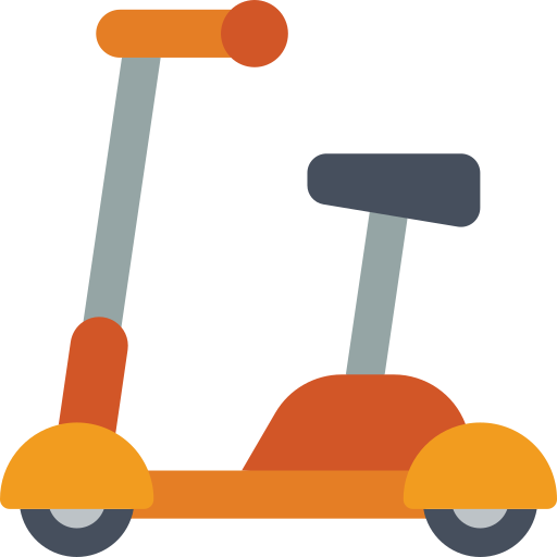 Mobility scooter Basic Miscellany Flat icon