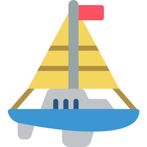 zeilboot Basic Miscellany Flat icoon