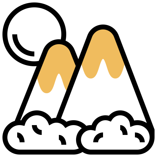 山 Meticulous Yellow shadow icon