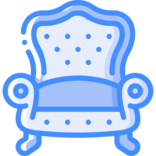 Armchair Basic Miscellany Blue icon