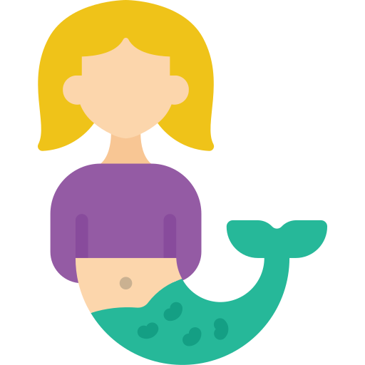 Mermaid Basic Miscellany Flat icon