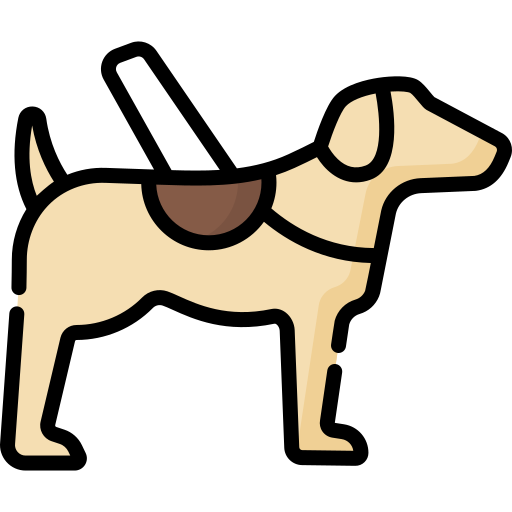 cão guia Special Lineal color Ícone
