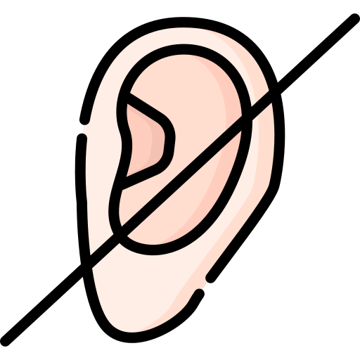 귀머거리 Special Lineal color icon