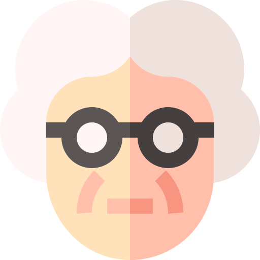 grootmoeder Basic Straight Flat icoon