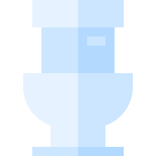 Toilet Basic Straight Flat icon