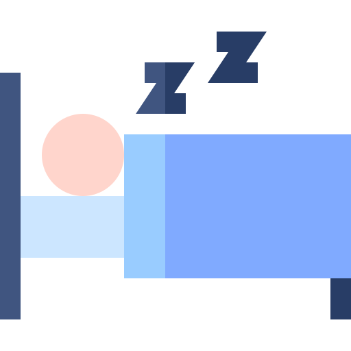 dormido Basic Straight Flat icono