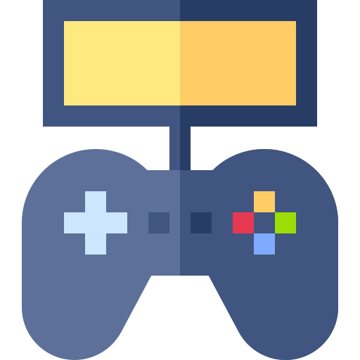 Game pad Basic Straight Flat icon