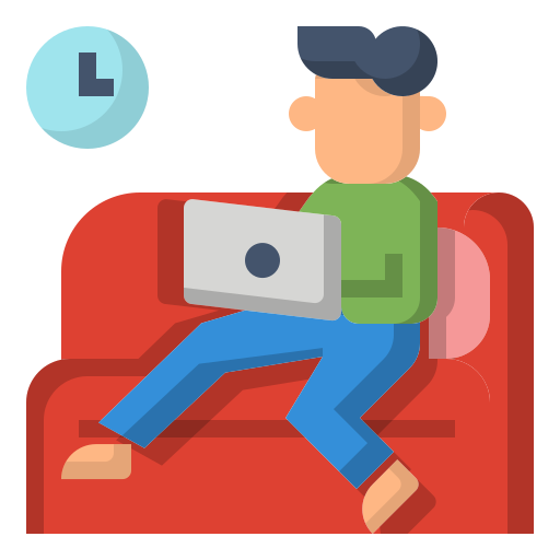 Working at home Generic Flat icon