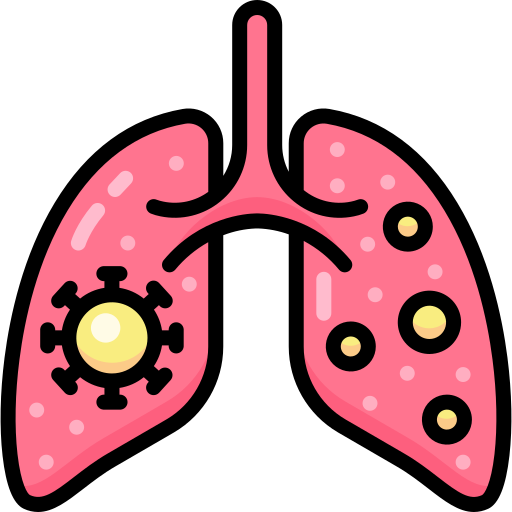 Infected lungs Generic Outline Color icon