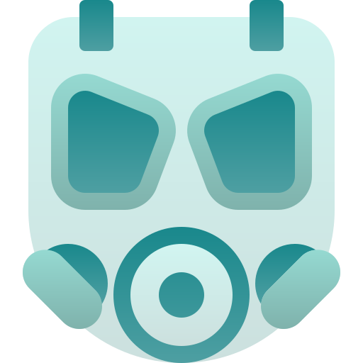 gasmasker Generic Flat Gradient icoon